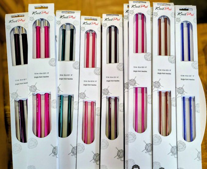 Aiguilles droites KnitPro - 40 cm